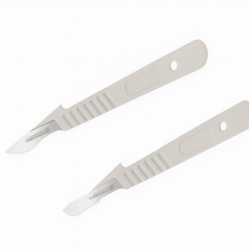 Хірургічний скальпель з пластиковою ручкою (вуглецева сталь) розмір 15 Mediprim